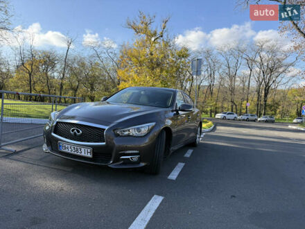 Коричневый Инфинити Q50, объемом двигателя 3 л и пробегом 103 тыс. км за 15500 $, фото 1 на Automoto.ua