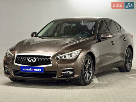 Коричневый Инфинити Q50, объемом двигателя 3 л и пробегом 98 тыс. км за 14800 $, фото 1 на Automoto.ua