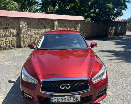 Красный Инфинити Q50, объемом двигателя 1.99 л и пробегом 56 тыс. км за 21500 $, фото 3 на Automoto.ua
