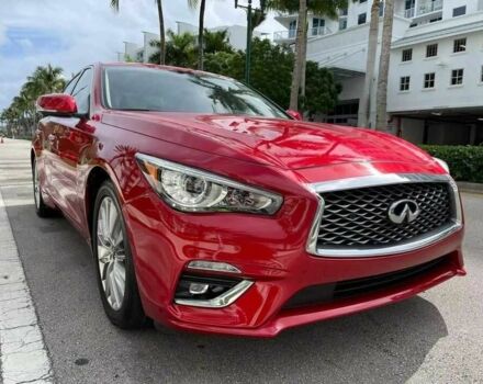 Красный Инфинити Q50, объемом двигателя 3 л и пробегом 36 тыс. км за 8500 $, фото 4 на Automoto.ua