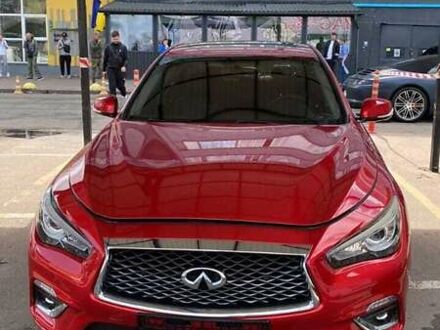 Красный Инфинити Q50, объемом двигателя 3 л и пробегом 75 тыс. км за 25499 $, фото 1 на Automoto.ua