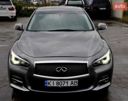 Серый Инфинити Q50, объемом двигателя 3.7 л и пробегом 133 тыс. км за 12999 $, фото 3 на Automoto.ua