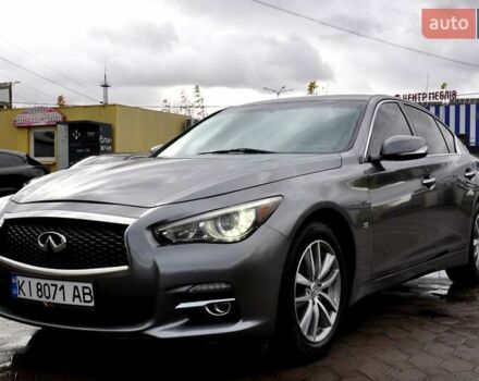 Серый Инфинити Q50, объемом двигателя 3.7 л и пробегом 133 тыс. км за 12999 $, фото 2 на Automoto.ua