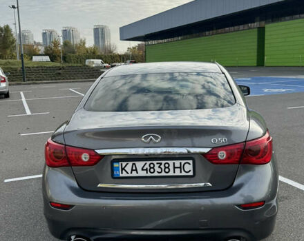 Серый Инфинити Q50, объемом двигателя 2.14 л и пробегом 141 тыс. км за 15000 $, фото 2 на Automoto.ua