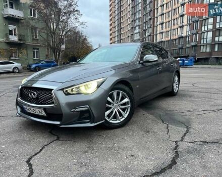 Серый Инфинити Q50, объемом двигателя 3 л и пробегом 116 тыс. км за 11700 $, фото 3 на Automoto.ua