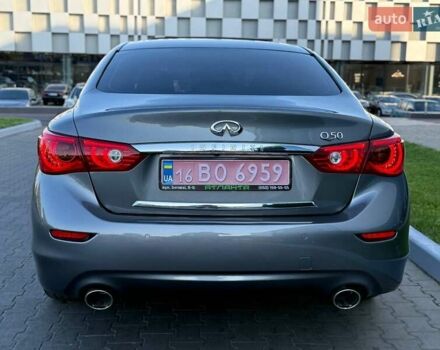 Серый Инфинити Q50, объемом двигателя 2.2 л и пробегом 137 тыс. км за 16999 $, фото 10 на Automoto.ua