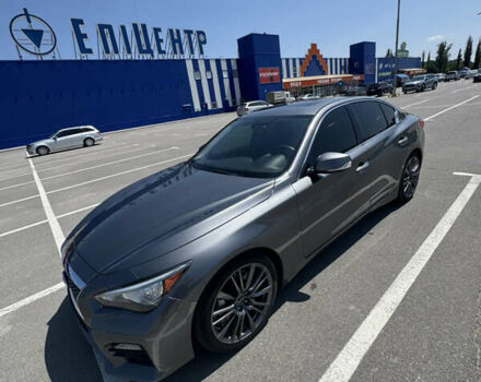 Серый Инфинити Q50, объемом двигателя 3 л и пробегом 200 тыс. км за 18000 $, фото 1 на Automoto.ua