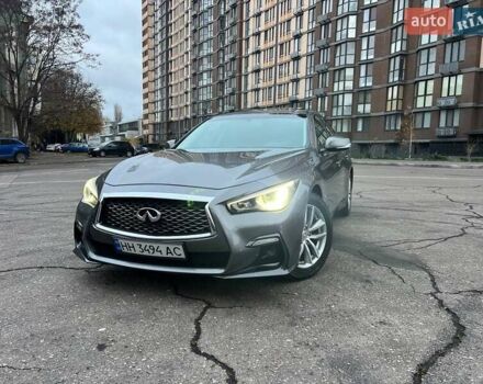 Серый Инфинити Q50, объемом двигателя 3 л и пробегом 116 тыс. км за 11700 $, фото 4 на Automoto.ua