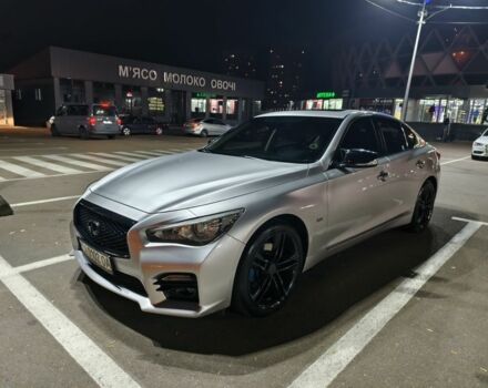 Серый Инфинити Q50, объемом двигателя 3 л и пробегом 96 тыс. км за 13900 $, фото 5 на Automoto.ua