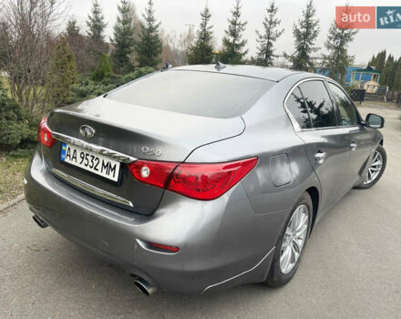 Серый Инфинити Q50, объемом двигателя 3 л и пробегом 118 тыс. км за 15500 $, фото 4 на Automoto.ua