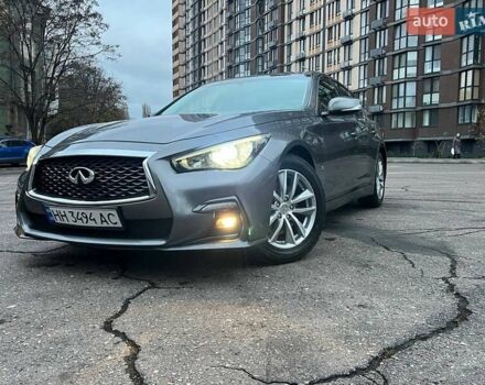 Серый Инфинити Q50, объемом двигателя 3 л и пробегом 116 тыс. км за 11700 $, фото 6 на Automoto.ua