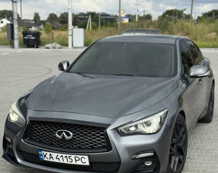 Серый Инфинити Q50, объемом двигателя 3 л и пробегом 146 тыс. км за 13500 $, фото 3 на Automoto.ua