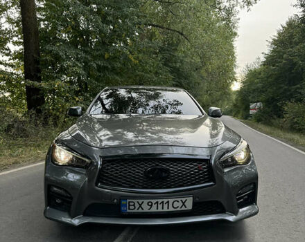 Серый Инфинити Q50, объемом двигателя 3 л и пробегом 109 тыс. км за 19950 $, фото 5 на Automoto.ua