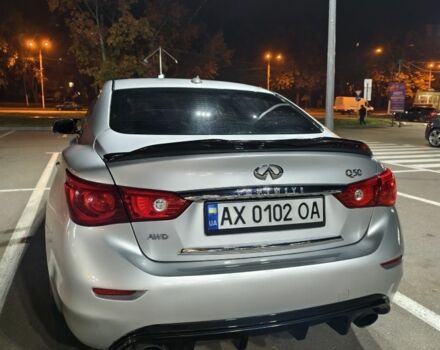 Серый Инфинити Q50, объемом двигателя 3 л и пробегом 96 тыс. км за 13900 $, фото 4 на Automoto.ua