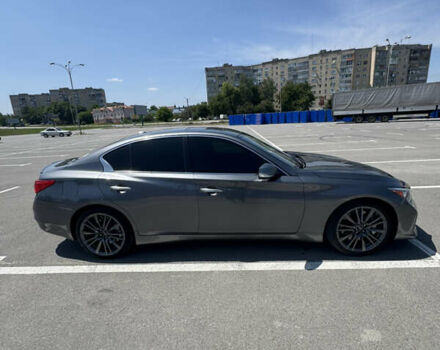 Серый Инфинити Q50, объемом двигателя 3 л и пробегом 200 тыс. км за 18000 $, фото 7 на Automoto.ua