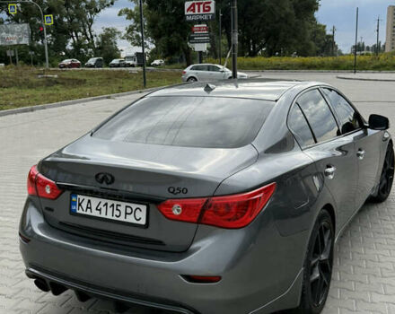Серый Инфинити Q50, объемом двигателя 3 л и пробегом 146 тыс. км за 13500 $, фото 7 на Automoto.ua