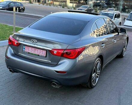 Серый Инфинити Q50, объемом двигателя 2.2 л и пробегом 137 тыс. км за 16999 $, фото 6 на Automoto.ua