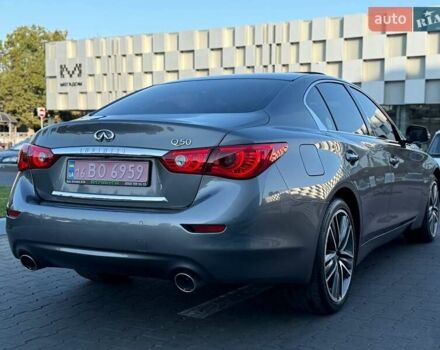 Серый Инфинити Q50, объемом двигателя 2.2 л и пробегом 137 тыс. км за 16999 $, фото 11 на Automoto.ua