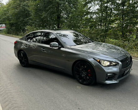 Серый Инфинити Q50, объемом двигателя 3 л и пробегом 109 тыс. км за 19950 $, фото 1 на Automoto.ua
