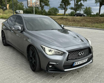 Серый Инфинити Q50, объемом двигателя 3 л и пробегом 146 тыс. км за 13500 $, фото 1 на Automoto.ua