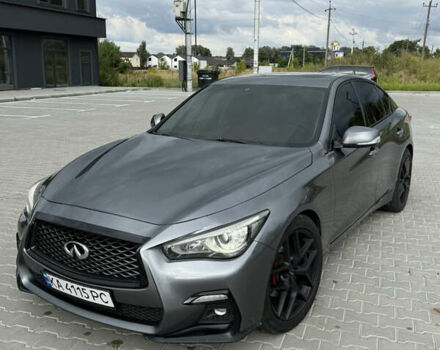 Серый Инфинити Q50, объемом двигателя 3 л и пробегом 146 тыс. км за 13500 $, фото 2 на Automoto.ua