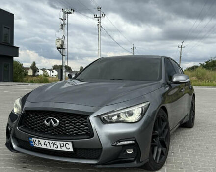 Серый Инфинити Q50, объемом двигателя 3 л и пробегом 146 тыс. км за 13500 $, фото 4 на Automoto.ua