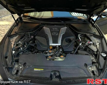 Серый Инфинити Q50, объемом двигателя 3 л и пробегом 165 тыс. км за 12900 $, фото 4 на Automoto.ua