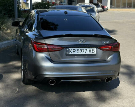 Серый Инфинити Q50, объемом двигателя 3 л и пробегом 140 тыс. км за 25000 $, фото 2 на Automoto.ua