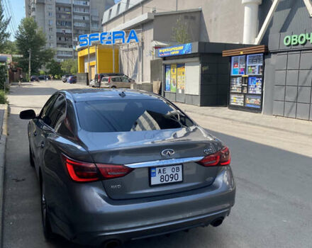 Серый Инфинити Q50, объемом двигателя 2 л и пробегом 145 тыс. км за 19000 $, фото 2 на Automoto.ua