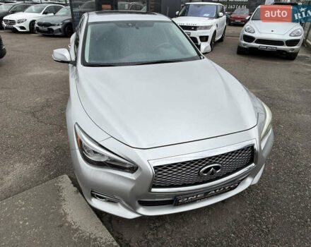 Серый Инфинити Q50, объемом двигателя 3 л и пробегом 132 тыс. км за 11990 $, фото 8 на Automoto.ua