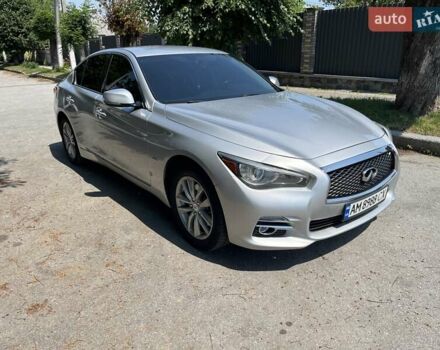 Серый Инфинити Q50, объемом двигателя 1.99 л и пробегом 143 тыс. км за 14799 $, фото 2 на Automoto.ua