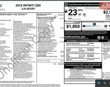 Серый Инфинити Q50, объемом двигателя 3 л и пробегом 118 тыс. км за 22800 $, фото 32 на Automoto.ua