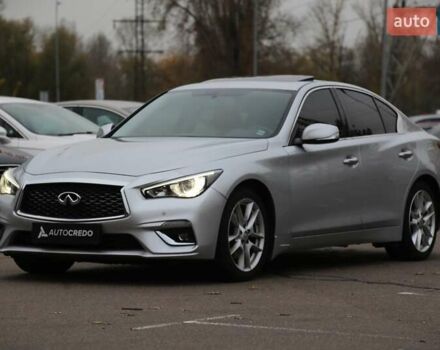 Серый Инфинити Q50, объемом двигателя 3 л и пробегом 60 тыс. км за 16900 $, фото 2 на Automoto.ua