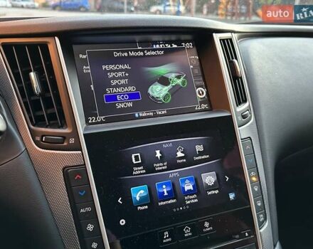 Серый Инфинити Q50, объемом двигателя 3 л и пробегом 82 тыс. км за 23000 $, фото 18 на Automoto.ua