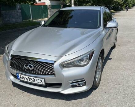 Серый Инфинити Q50, объемом двигателя 1.99 л и пробегом 143 тыс. км за 14799 $, фото 3 на Automoto.ua