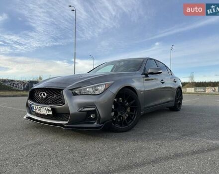 Серый Инфинити Q50, объемом двигателя 3 л и пробегом 118 тыс. км за 22800 $, фото 1 на Automoto.ua