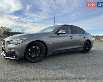 Серый Инфинити Q50, объемом двигателя 3 л и пробегом 118 тыс. км за 22800 $, фото 4 на Automoto.ua