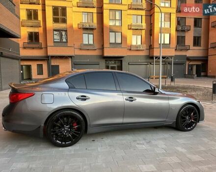Серый Инфинити Q50, объемом двигателя 3 л и пробегом 82 тыс. км за 23000 $, фото 6 на Automoto.ua
