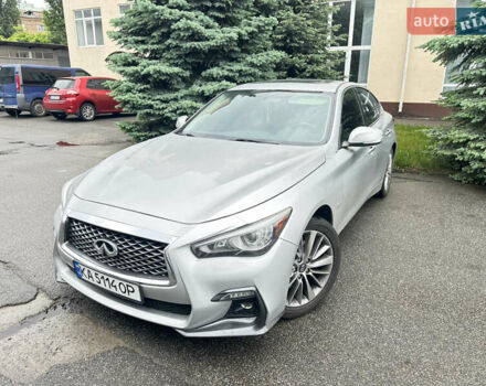 Серый Инфинити Q50, объемом двигателя 3 л и пробегом 100 тыс. км за 14800 $, фото 1 на Automoto.ua