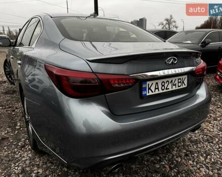 Серый Инфинити Q50, объемом двигателя 3 л и пробегом 73 тыс. км за 18000 $, фото 5 на Automoto.ua