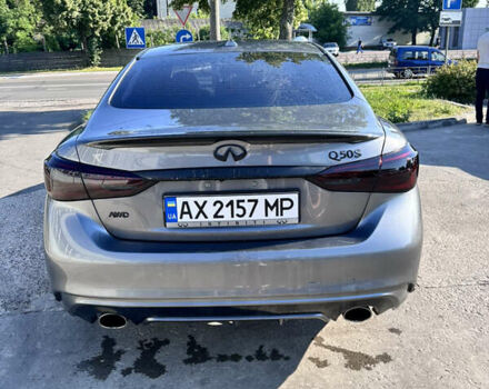 Серый Инфинити Q50, объемом двигателя 3 л и пробегом 105 тыс. км за 18900 $, фото 5 на Automoto.ua