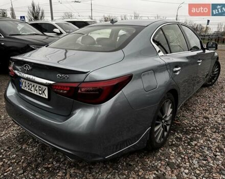 Серый Инфинити Q50, объемом двигателя 3 л и пробегом 73 тыс. км за 18000 $, фото 2 на Automoto.ua