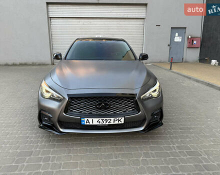 Сірий Інфініті Q50, об'ємом двигуна 3 л та пробігом 64 тис. км за 23300 $, фото 4 на Automoto.ua