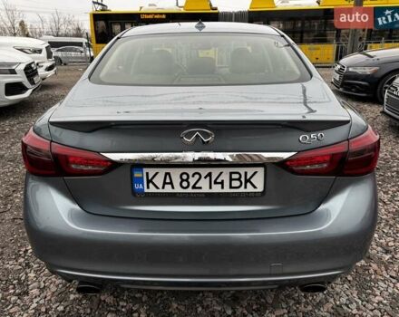 Серый Инфинити Q50, объемом двигателя 3 л и пробегом 73 тыс. км за 18000 $, фото 9 на Automoto.ua
