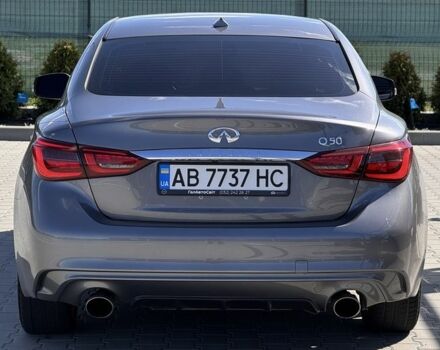 Серый Инфинити Q50, объемом двигателя 3 л и пробегом 26 тыс. км за 20000 $, фото 3 на Automoto.ua