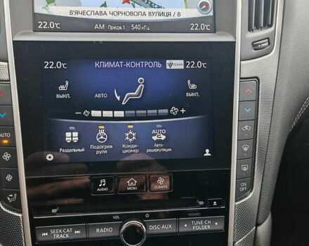 Серый Инфинити Q50, объемом двигателя 3 л и пробегом 55 тыс. км за 25000 $, фото 14 на Automoto.ua