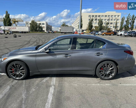 Серый Инфинити Q50, объемом двигателя 3 л и пробегом 170 тыс. км за 24000 $, фото 4 на Automoto.ua