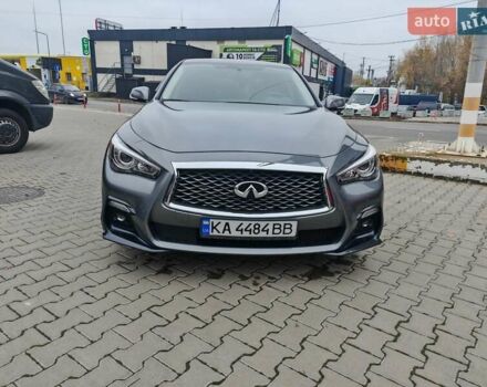 Серый Инфинити Q50, объемом двигателя 3 л и пробегом 55 тыс. км за 25000 $, фото 2 на Automoto.ua