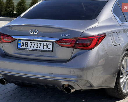 Серый Инфинити Q50, объемом двигателя 3 л и пробегом 24 тыс. км за 20000 $, фото 13 на Automoto.ua