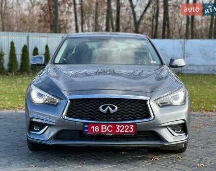 Серый Инфинити Q50, объемом двигателя 3 л и пробегом 74 тыс. км за 15900 $, фото 2 на Automoto.ua